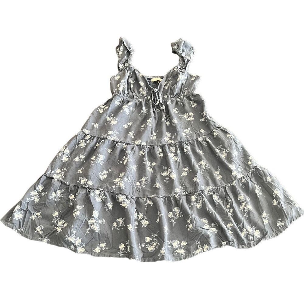 Hollister Floral Ruffle Hem mini Dress size XXS